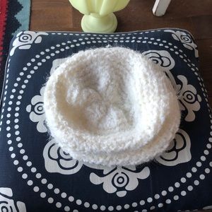 Fuzzy snow bunny winter beret